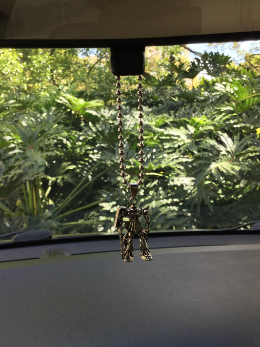Mecha Rear View Mirror Car Charm/Anime Car Charm